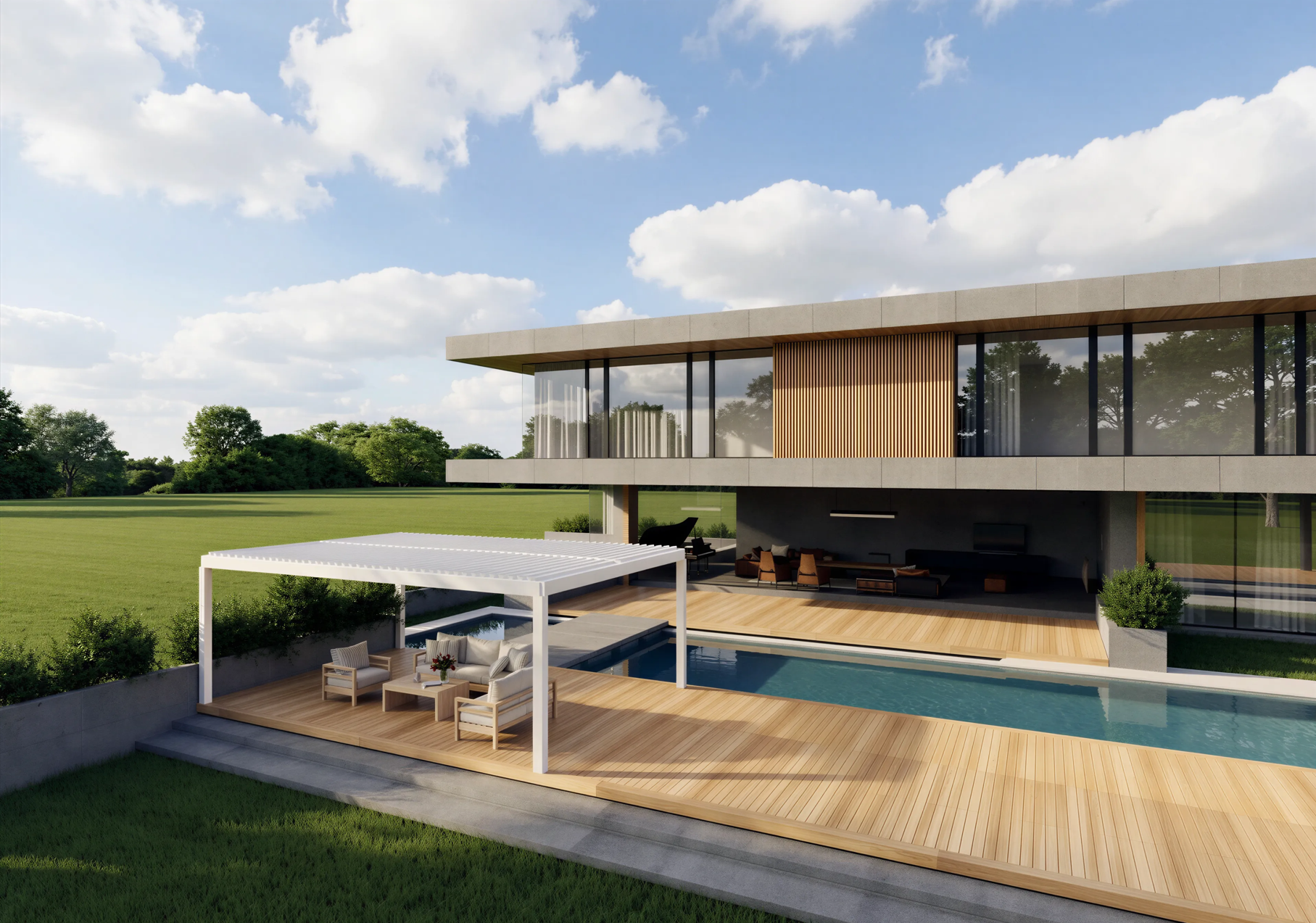 doha slim pergola galisur